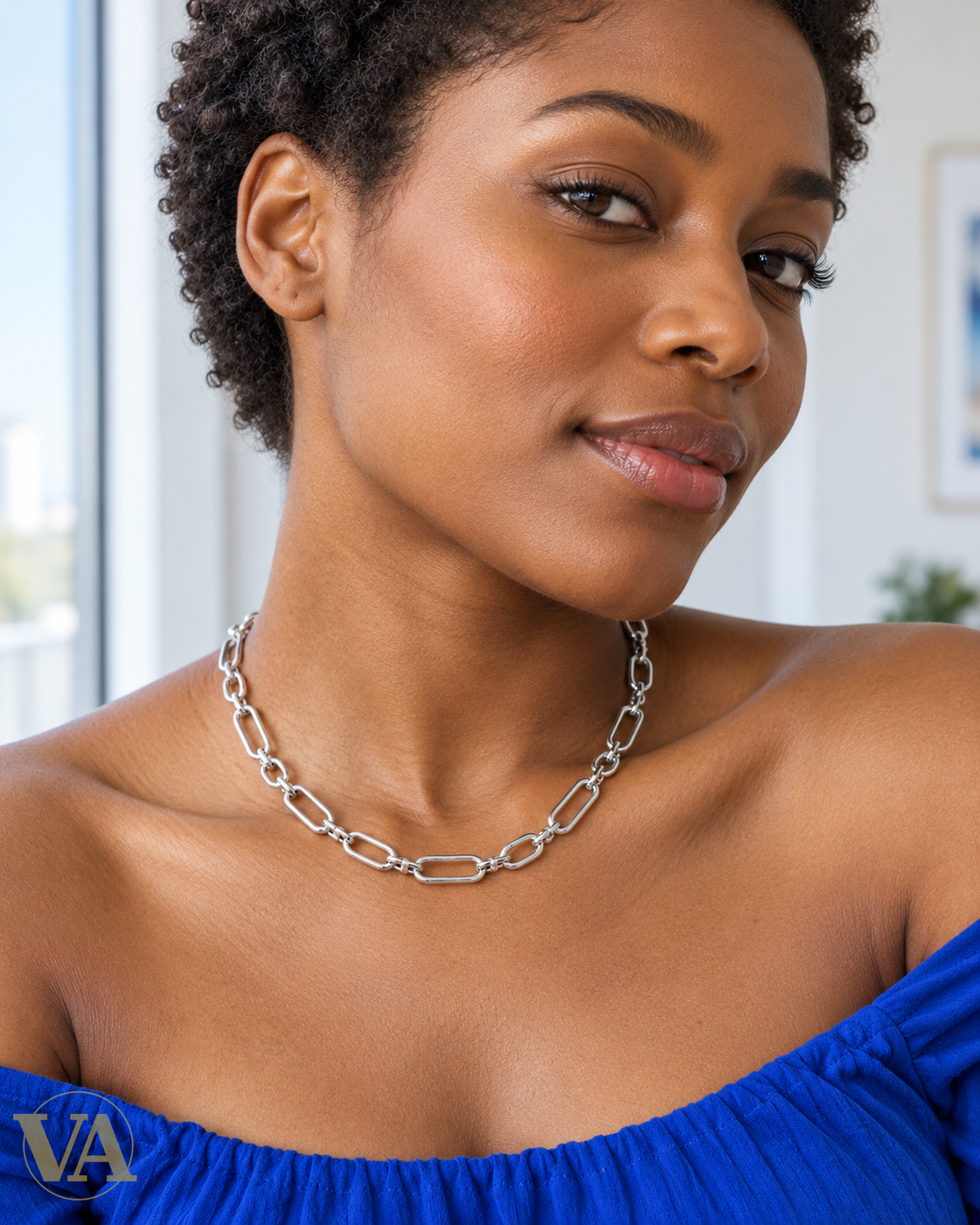 Collier argent 925 721765, porté dans une scène naturelle 2