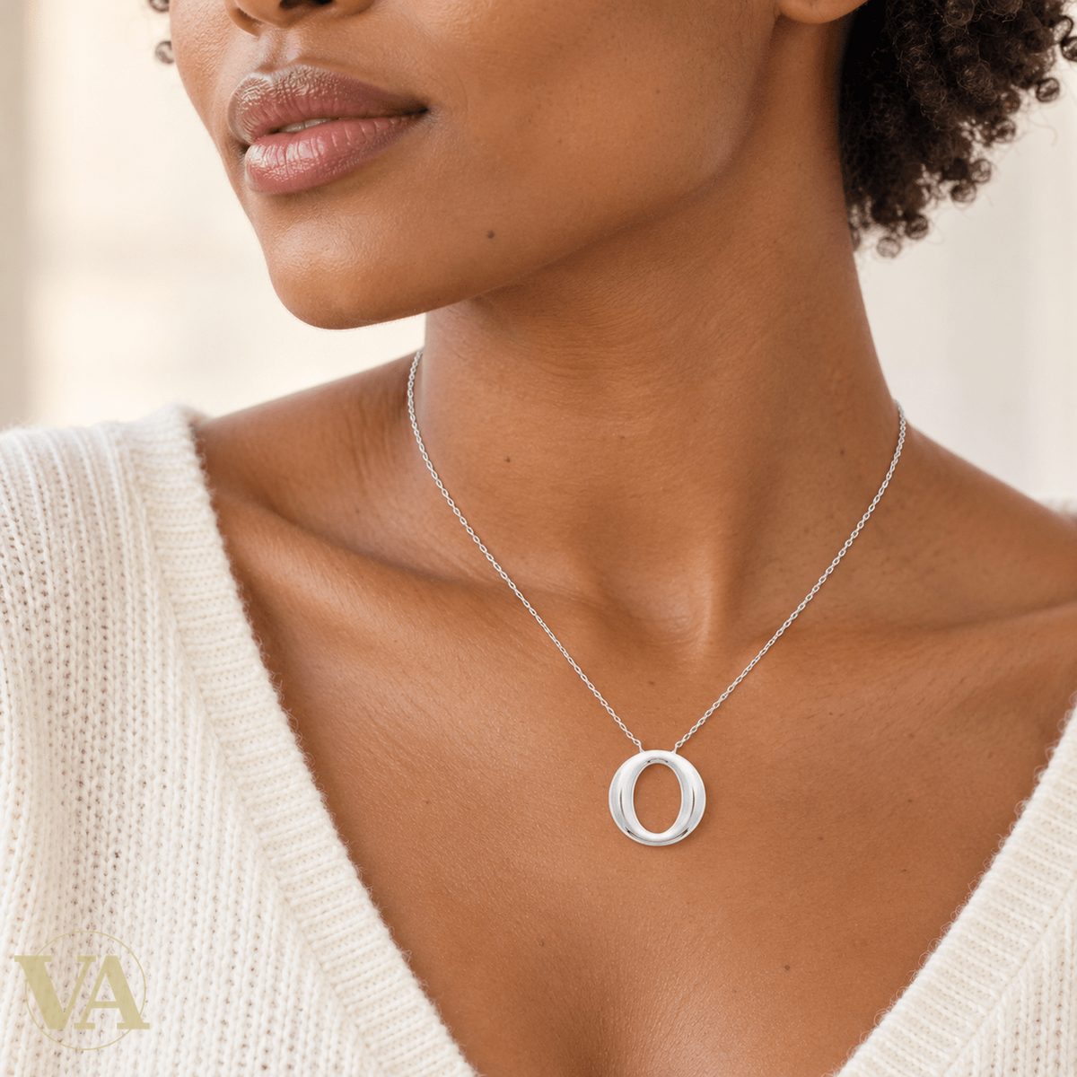 Collier ovale ajouré en argent 925 - Argent 925 - Vindicta