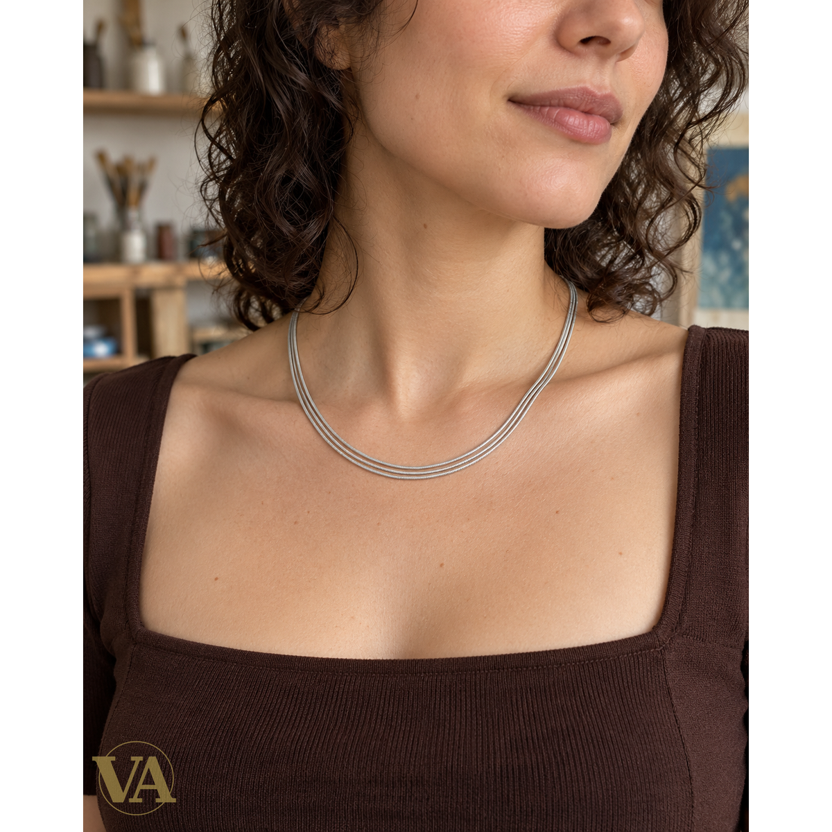 Collier argent 925 741320, nouvelle scène portée 1