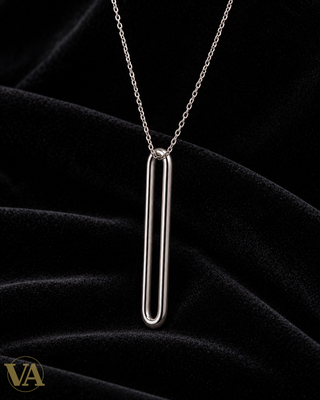 Collier Garbo en argent 925 rhodié