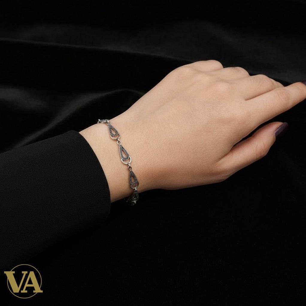 Bracelet argent 925 & marcassite