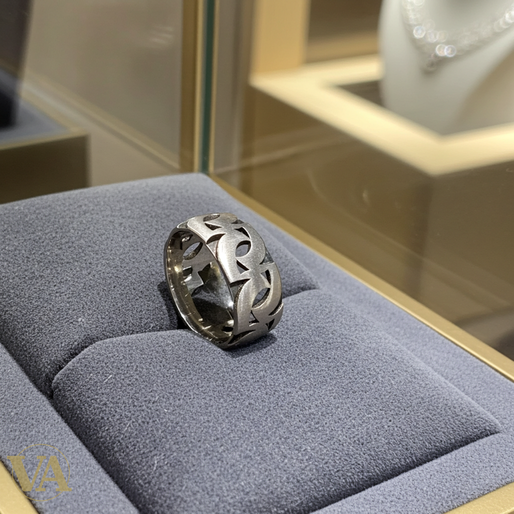 Anneau Homme Argent 925 – Motif Gravé Tribal Réf. : P 5.8-Vindicta : Bijoux Argent 925 Massif, Luxe et Héritage