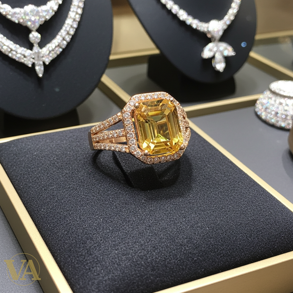 Bague femme argent 925 plaqué or rose – Sultanite taille émeraude et zirconiums-Vindicta : Bijoux Argent 925 Massif, Luxe et Héritage