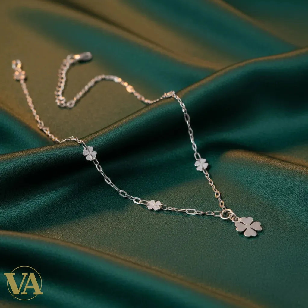 Collier Femme Trèfles Argent 925 – Harmonie & Douceur | Bijoux Vindicta