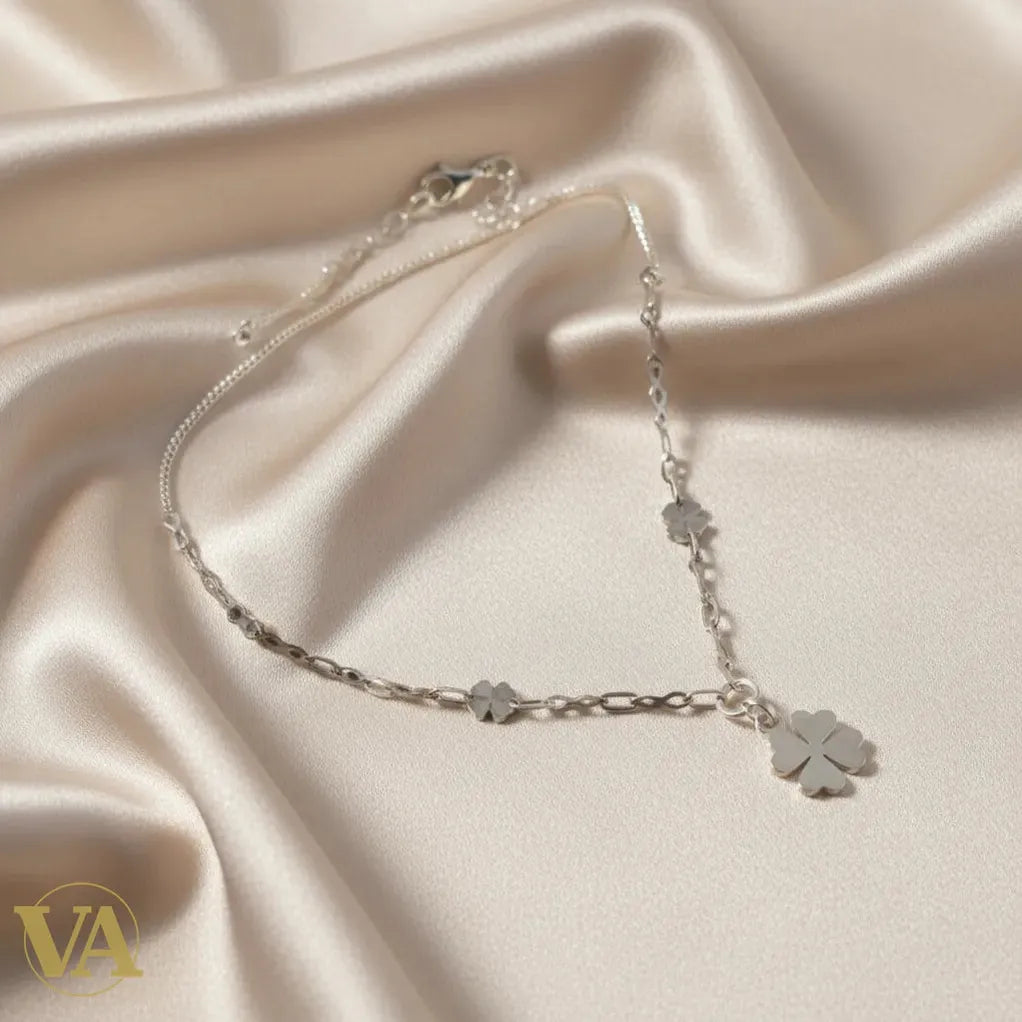 Collier Femme Trèfles Argent 925 – Harmonie & Douceur | Bijoux Vindicta