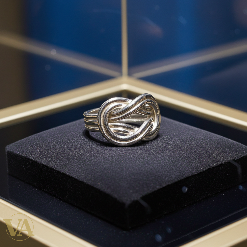 Bague femme nœud infini en argent 925-Vindicta : Bijoux Argent 925 Massif, Luxe et Héritage