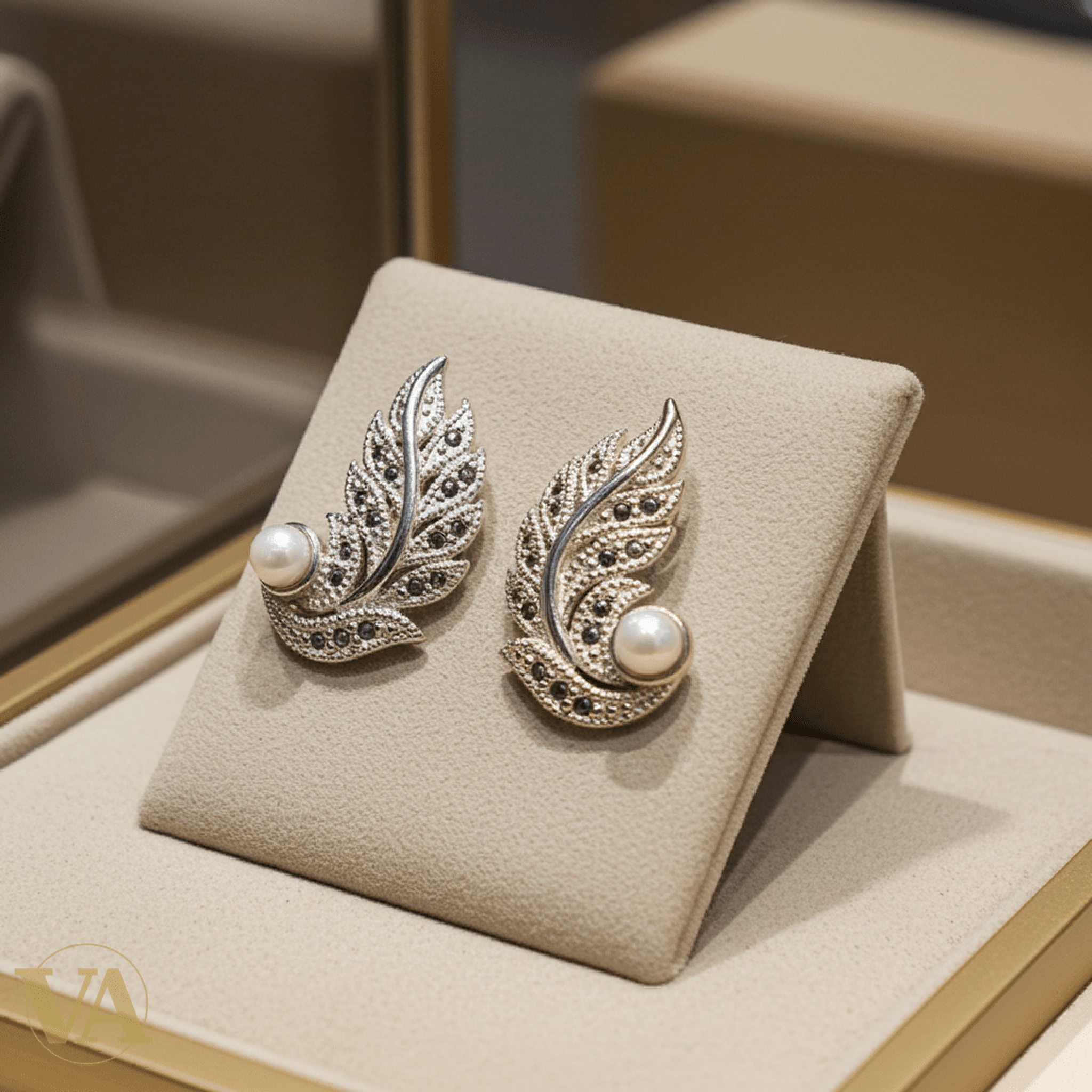 Boucles d'Oreilles Femme Argent 925 Pierre de Lune et Marcassite - Argent 925 - Vindicta