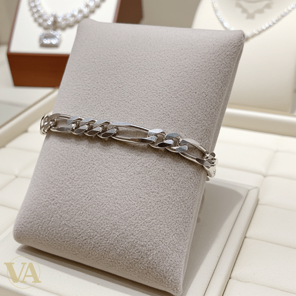Bracelet Homme Argent 925 Maille Plate - Argent 925 - Vindicta