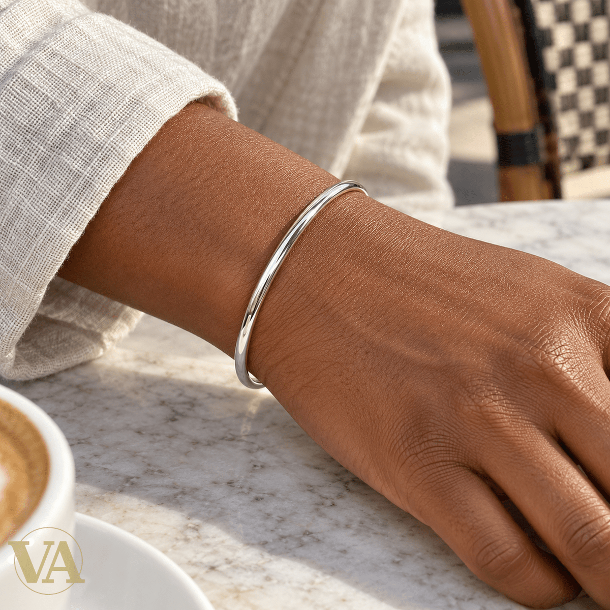 Jonc Femme Argent 925 — Ruban Lisse - Argent 925 - Vindicta