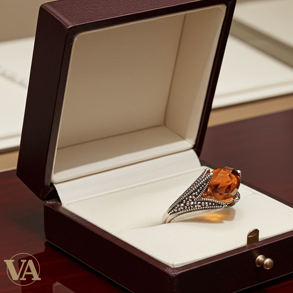 Bague Femme Argent 925 Sultanite & Marcassite – Élégance intemporelle - Argent 925 - Vindicta