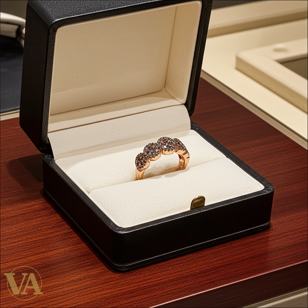 Bague Femme Argent 925 Plaqué Or Rose – Trilogie Zircons-Vindicta : Bijoux Argent 925 Massif, Luxe et Héritage