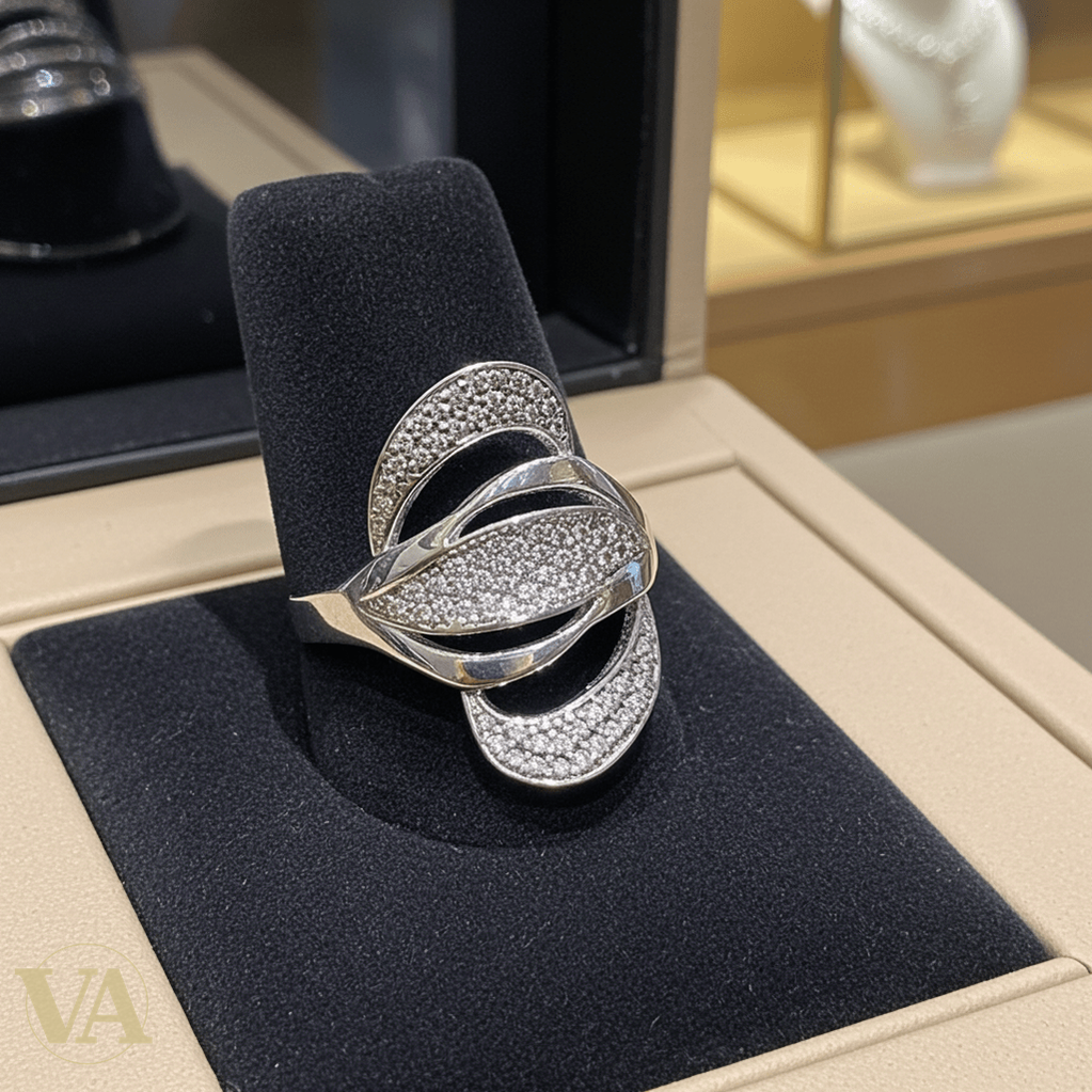 Bague Femme Entrelacs Argent 925 – Oxyde de Zirconium - Argent 925 - Vindicta