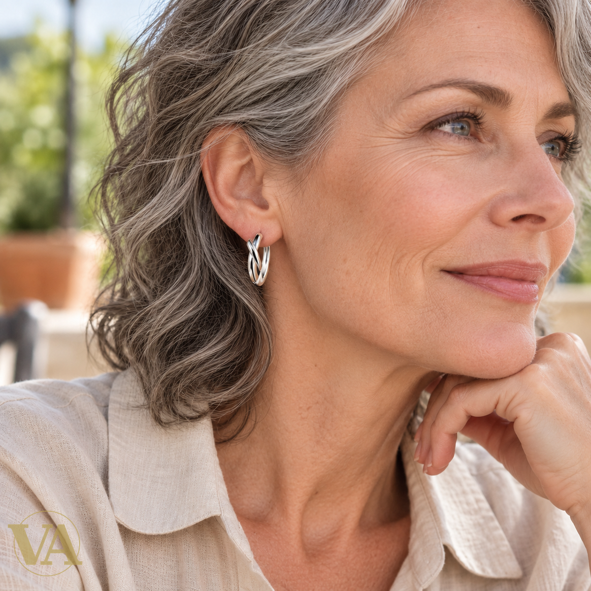 Patty en argent 925 — portrait lifestyle