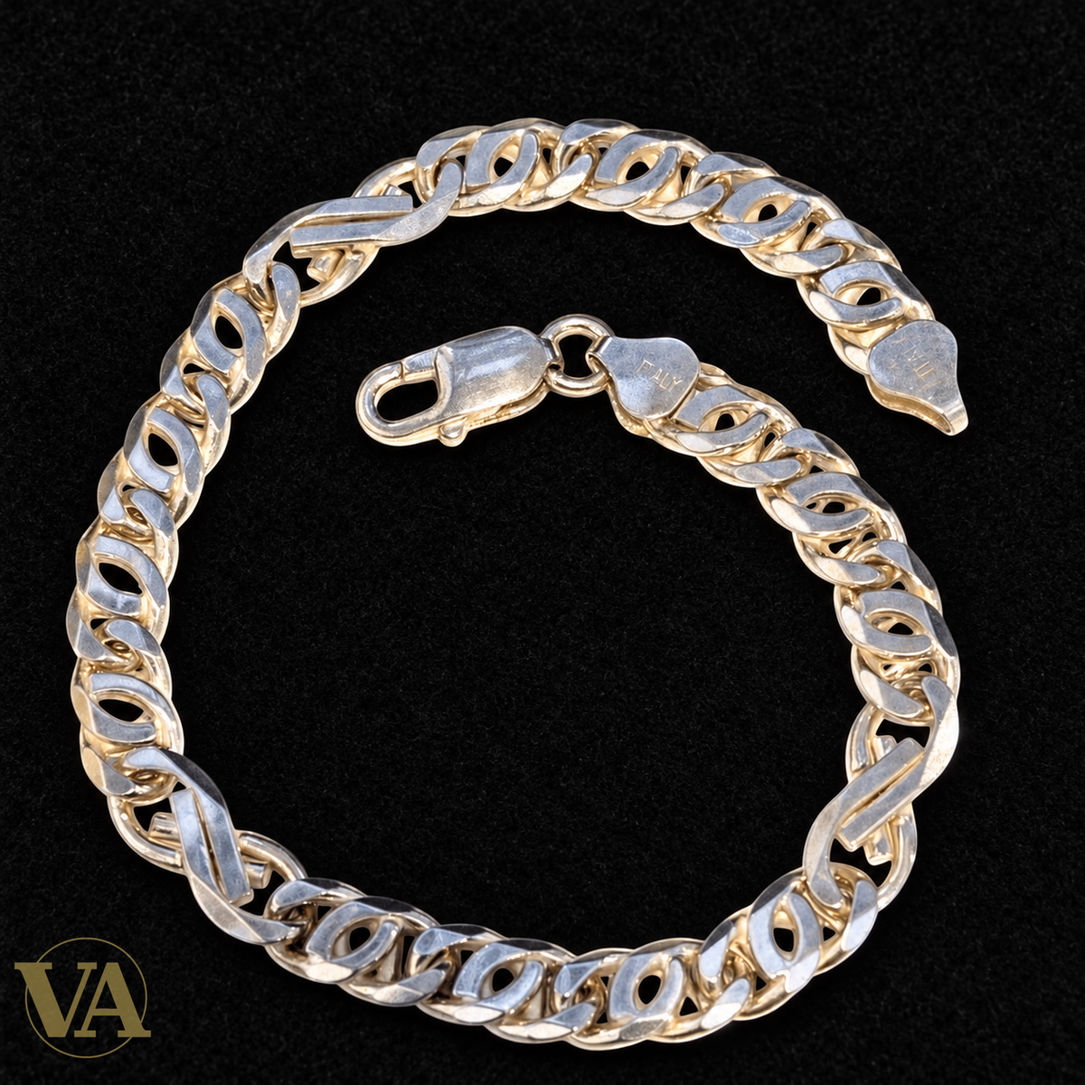 Bracelet Homme Argent 925 Massif – Maille Marine 24cm - Argent 925 - Vindicta