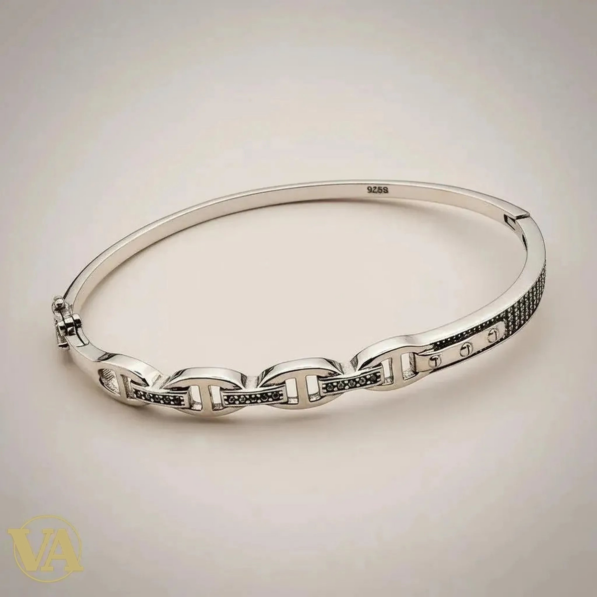 Bracelet Femme Jonc Chaîne – Argent 925