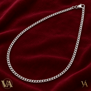 Chaîne Homme Argent 925 – Gourmette diamantée 4 faces 3 mm