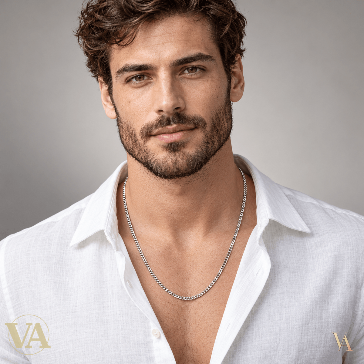 Chaîne Homme Argent 925 – Gourmette diamantée 4 faces 3 mm - Argent 925 - Vindicta