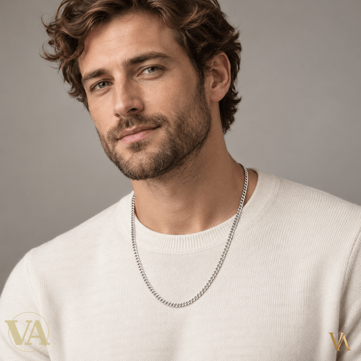 Chaîne Homme Argent 925 – Gourmette diamantée 6 faces 4 mm - Argent 925 - Vindicta