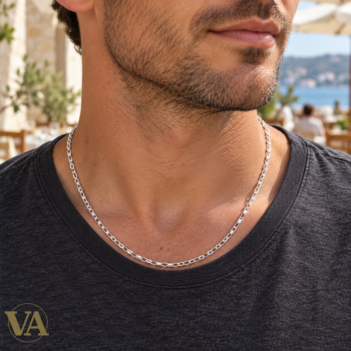 Chaîne argent 925 125080 — vue portée 1