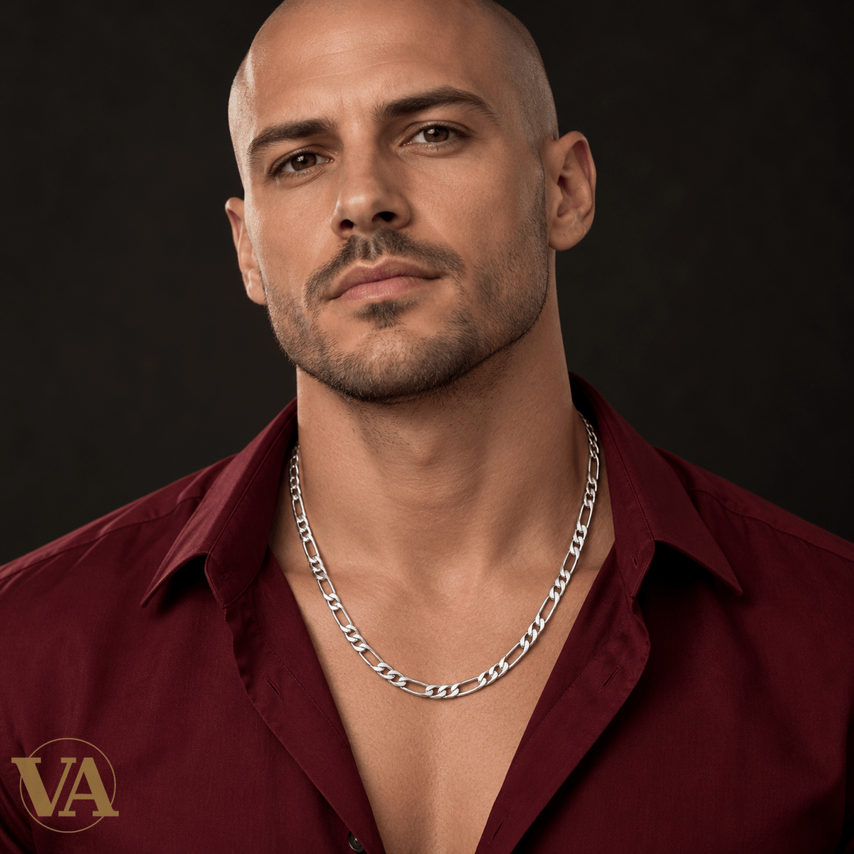 Chaîne Homme Argent 925 – Figaro 1+3 diamantée 5 mm - Argent 925 - Vindicta