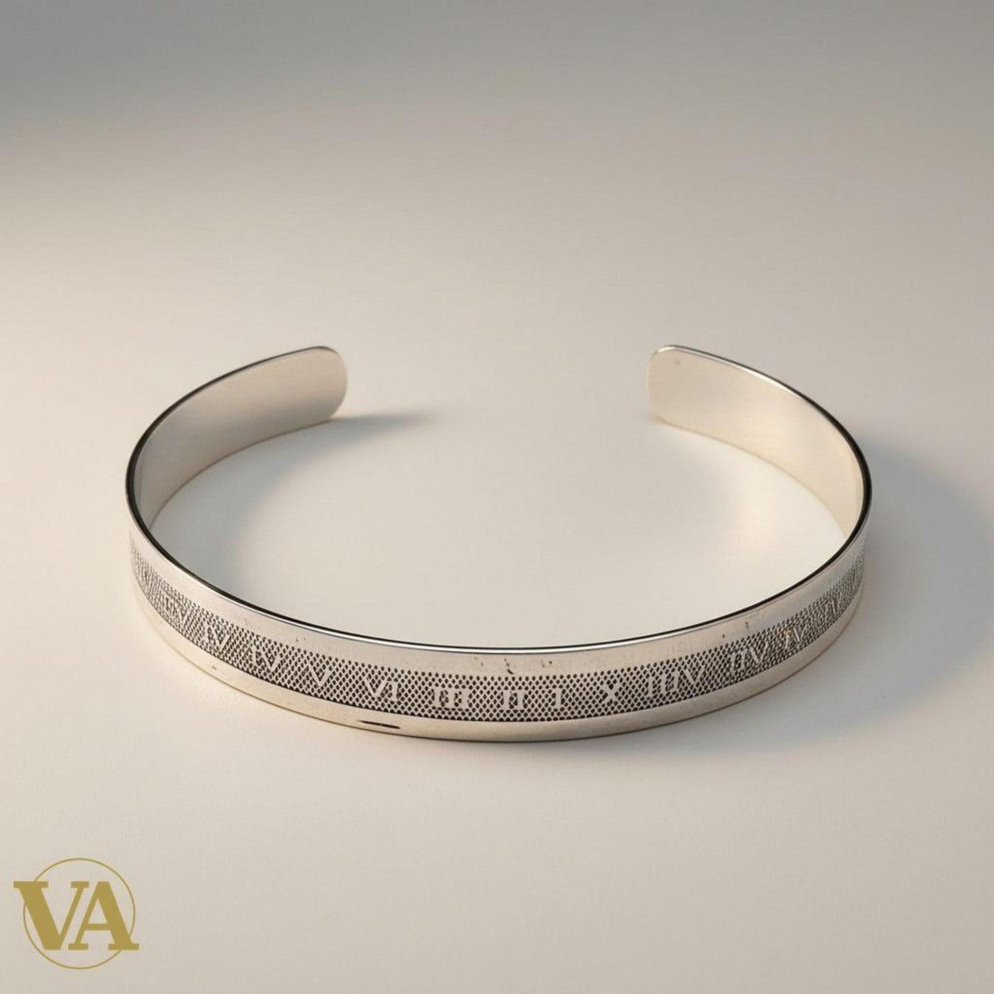 Bracelet Jonc Femme Argent 925 – Gravure Romaine - Argent 925 - Vindicta