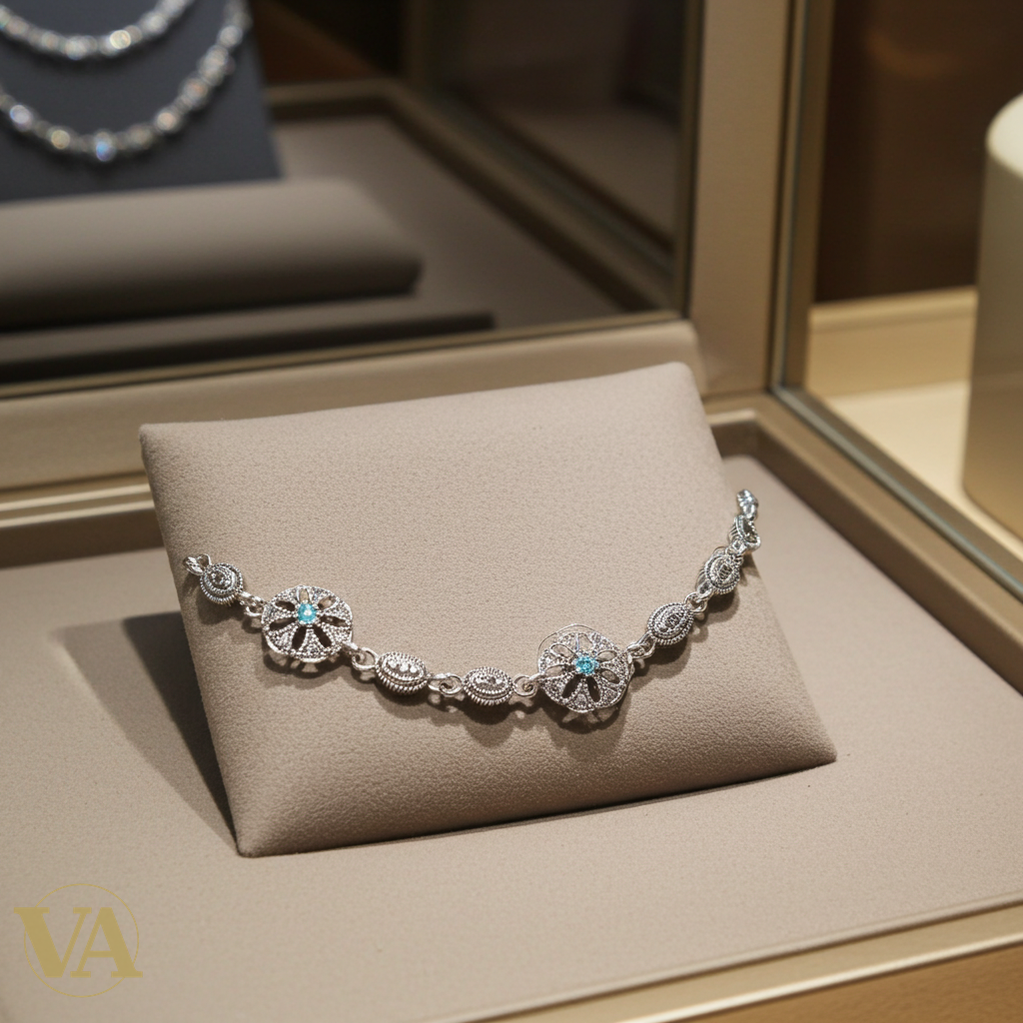 Bracelet Femme en argent 925 et marcassite-Vindicta : Bijoux Argent 925 Massif, Luxe et Héritage
