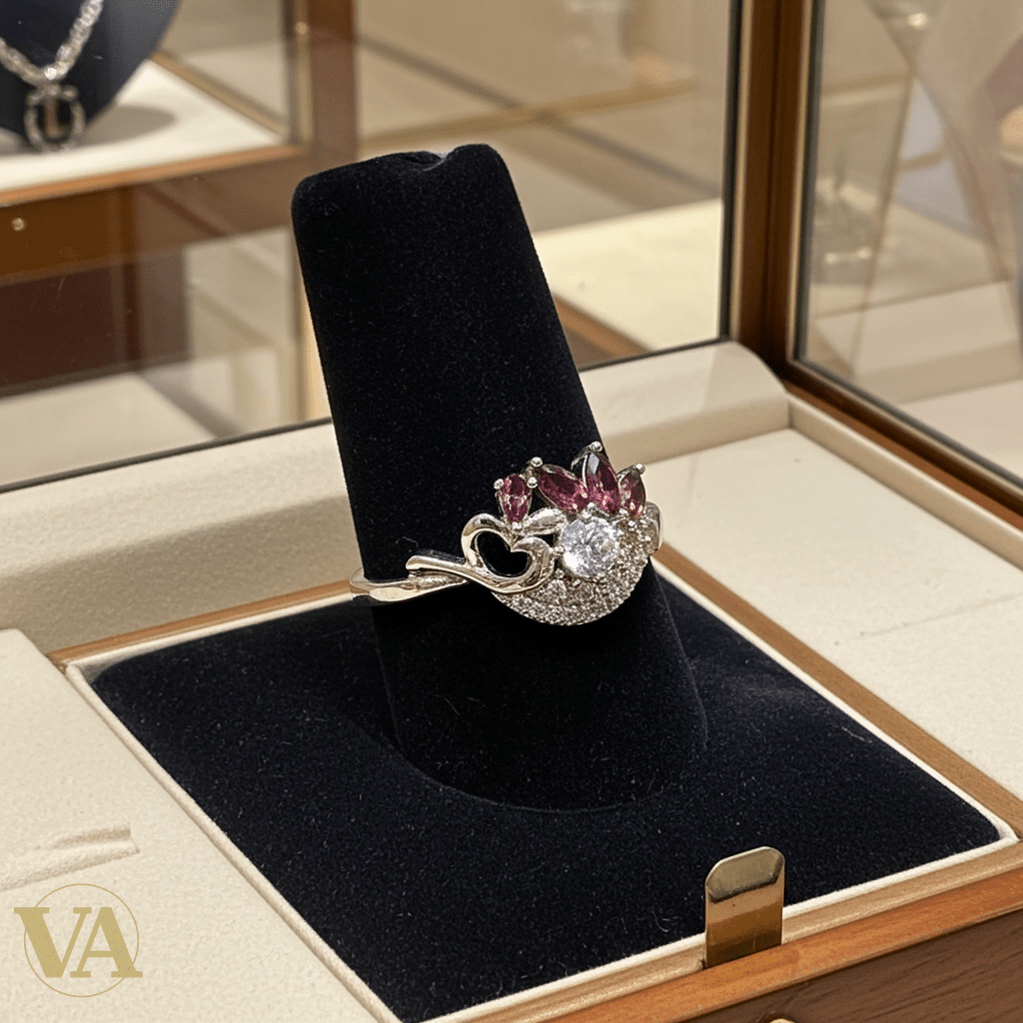 Bague Femme Argent 925 – Fleur Améthyste & Zircon - Argent 925 - Vindicta
