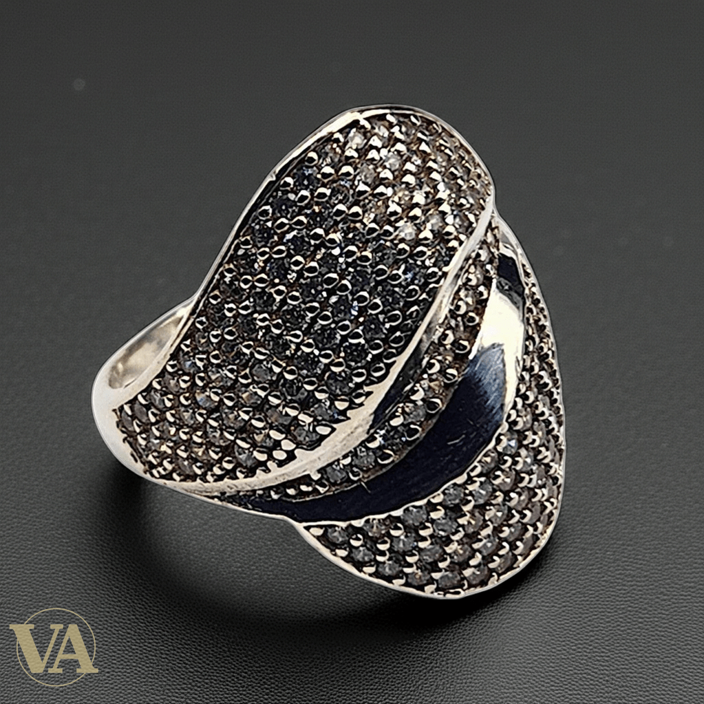 Bague Femme Argent 925 – Pavage de Marcassites - Argent 925 - Vindicta